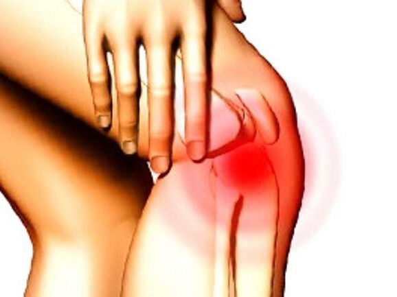 Throbbing knee pain caused by a meniscal injury